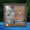 Les Meilleurs Amis Entrent Dans Nos Vies Et Laissent Leurs Empreintes Dans Nos Cœurs - Memorial Personalized Custom Pet Loss Sign, Collar Frame - Upload Image, Sympathy Gift, Gift For Pet Owners, Pet Lovers French