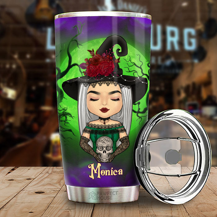 Some Girls Are Just Born With The Magic In Their Souls - Personalized Tumbler - Gift For Yourself, Halloween Gift