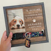 Los Mejores Amigos Llegan A Nuestras Vidas Y Dejan Huellas En Nuestros Corazones - Memorial Personalized Custom Pet Loss Sign, Collar Frame - Upload Image, Sympathy Gift, Gift For Pet Owners, Pet Lovers Spanish