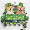 Happy St. Pawtrick's Day - Gift For Dog Lovers, St. Patrick's Day, Personalized Shaped Wood Sign