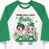 Drink Well With Bestie - Gift For Besties, Personalized St. Patrick's Day Unisex Raglan Shirt