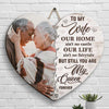 To My Wife, You Are My Queen Forever - Upload Image, Gift For Couples, Husband Wife - Personalized Shaped Wood Sign