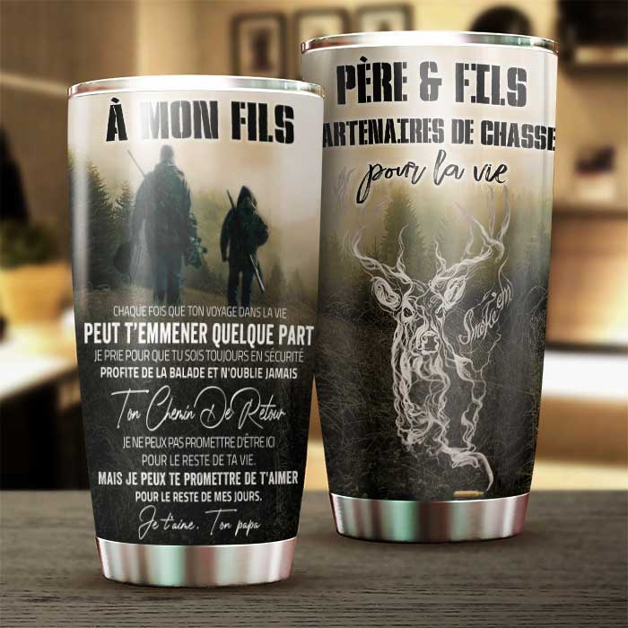 Père Et Fils - Partenaires De Chasse Pour La Vie - Tumbler French