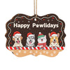Believe In Santa Paws - Dog & Cat Personalized Custom Ornament - Wood Benelux Shaped - Christmas Gift For Pet Owners, Pet Lovers