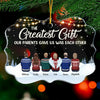 Brothers & Sisters Will Always Be Connected By Heart - Family Personalized Custom Ornament - Acrylic Benelux Shaped - New Arrival Christmas Gift For Siblings, Brothers, Sisters