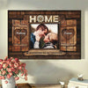 Home Is Wherever We Are Together - Upload Image, Gift For Couples, Husband Wife - Personalized Horizontal Poster