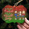Our Friendship Is Endless  - Bestie Personalized Custom Ornament - Wood Benelux Shaped - Christmas Gift For Best Friends, BFF, Sisters