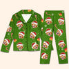 Wish You A Furry Christmas, Human - Dog & Cat Personalized Custom Face Photo Pajamas - Upload Image, Christmas Gift For Pet Owners, Pet Lovers