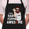 This Dad Is Flippin' Awesome - Gift For Dad, Gift For Grandpa - Personalized Apron