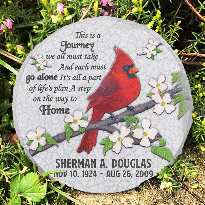 This Is A Journey We All Must Take - Personalized Memorial Stone, Human Grave Marker - Memorial Gift, Sympathy Gift