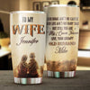 Custom Tumbler - Personalized Anniversary Wedding Gifts For Husband And Wife, Him And Her - I Was Yours Since The Moment I Saw You