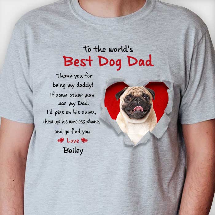 To The World's Best Dog Parents - Upload Image, Gift For Dog Lovers - Personalized Unisex T-shirt, Hoodie