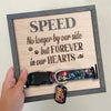 No Longer In Ourside - Memorial Personalized Custom Pet Loss Sign, Collar Frame - Sympathy Gift, Gift For Pet Owners, Pet Lovers