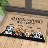 Dog - All Guests Must Be Approved By The Dog - Funny Personalized Dog Decorative Mat (TW)
