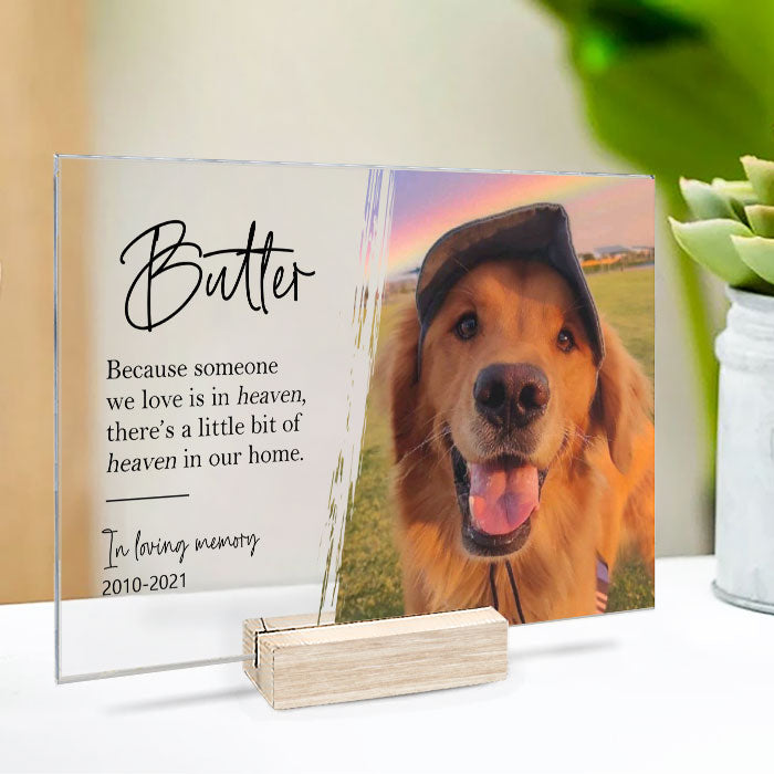 Heaven In Our Home - Upload Image, Personalized Acrylic Plaque