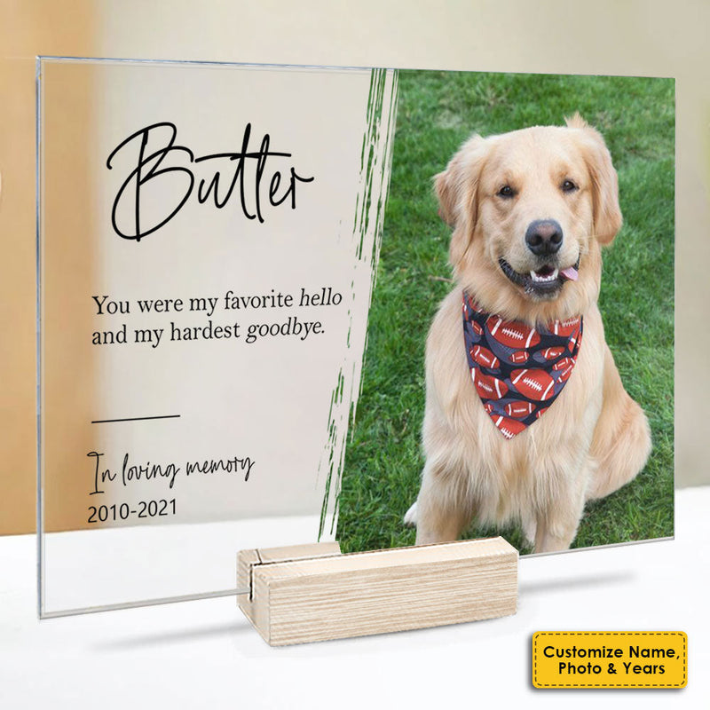 Heaven In Our Home - Upload Image, Personalized Acrylic Plaque