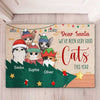 On The Naughty List - We Regret Nothing - Personalized Decorative Mat