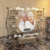 A Part Of Me Went With You The Day God Took You Home - Upload Image - Personalized Acrylic Plaque