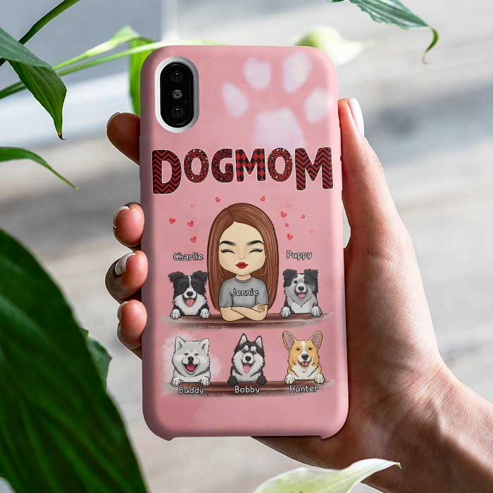All My Kids Have Paws - Gift For Dog Mom, Cat Mom - Personalized Phone Case