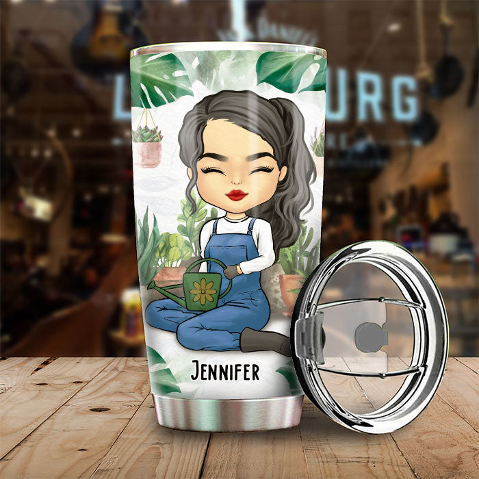 Crazy Plant Lady Who Buys Plants She Doesn't Need - Personalized Tumbler