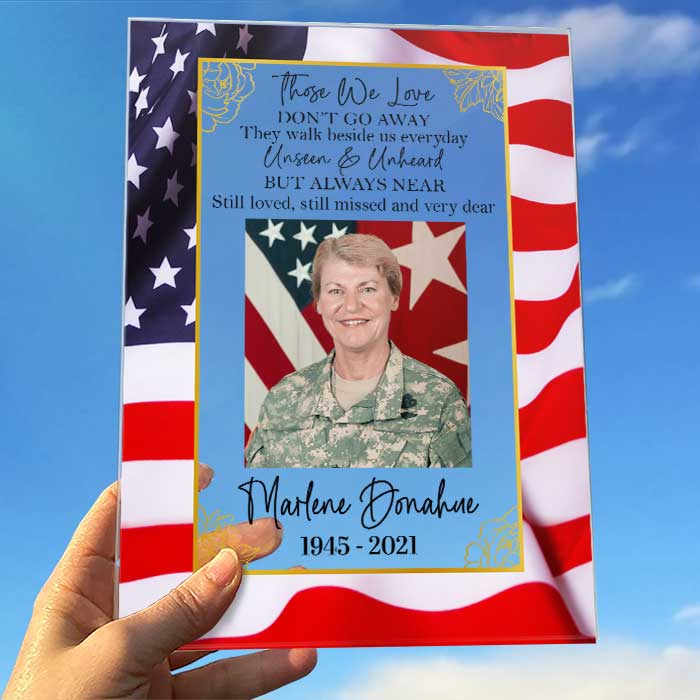 They Walk Beside Us Everyday - Upload Image - Personalized Acrylic Plaque