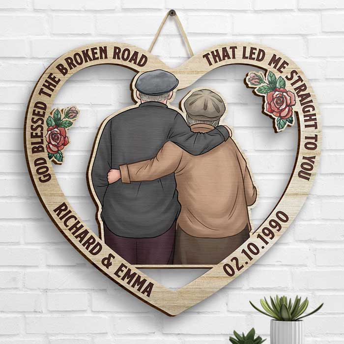 From Our First Kiss, LGBTQ+ Couples - Gift For Couples, Husband Wife, Personalized Shaped Wood Sign