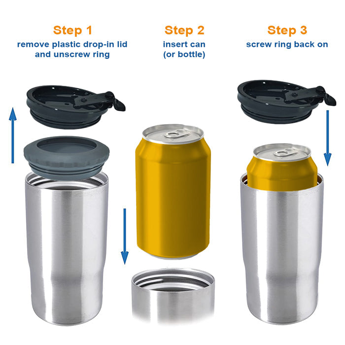 The Best Memories Are Made Camping - Personalized Can Cooler - Gift For Couples, Gift For Camping Lovers