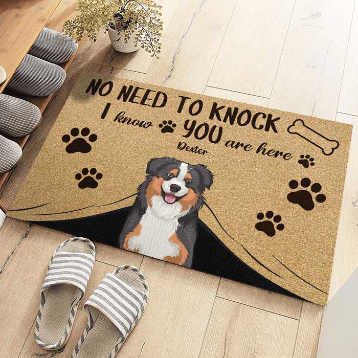 All Guests Must Be Approved By Our Dogs - Gift For Dog Lovers, Personalized Decorative Mat