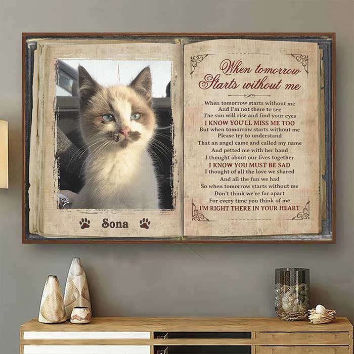 When Tomorrow Starts Without Me - Upload Image, Personalized Horizontal Poster