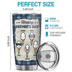 Great Job, Daddy! - Family Personalized Custom Tumbler - Father's Day, Birthday Gift For Dad