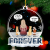 I Miss You More Each Day - Memorial Personalized Custom Ornament - Acrylic Snow Globe Shaped - Sympathy Gift, Christmas Gift For Pet Owners, Pet Lovers