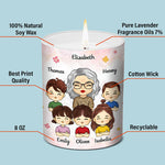 Blessed To Be Called Nana - Family Personalized Custom Smokeless Scented Candle - Mother's Day, Birthday Gift For Grandma