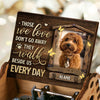 Those We Love Walk Beside Us Every Day - Personalized Music Box - Upload Image, Memorial Gift, Sympathy Gift
