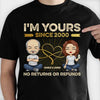 No Returns Or Refunds - Personalized Unisex T-Shirt, Hoodie, Sweatshirt - Gift For Couple, Husband Wife, Anniversary, Engagement, Wedding, Marriage Gift
