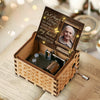 In My Heart You Will Always Stay - Personalized Music Box - Upload Image, Memorial Gift, Sympathy Gift