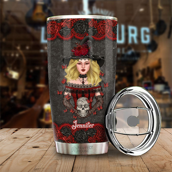 Princess By Day Witch By Night - Personalized Tumbler - Gift For Yourself, Halloween Gift