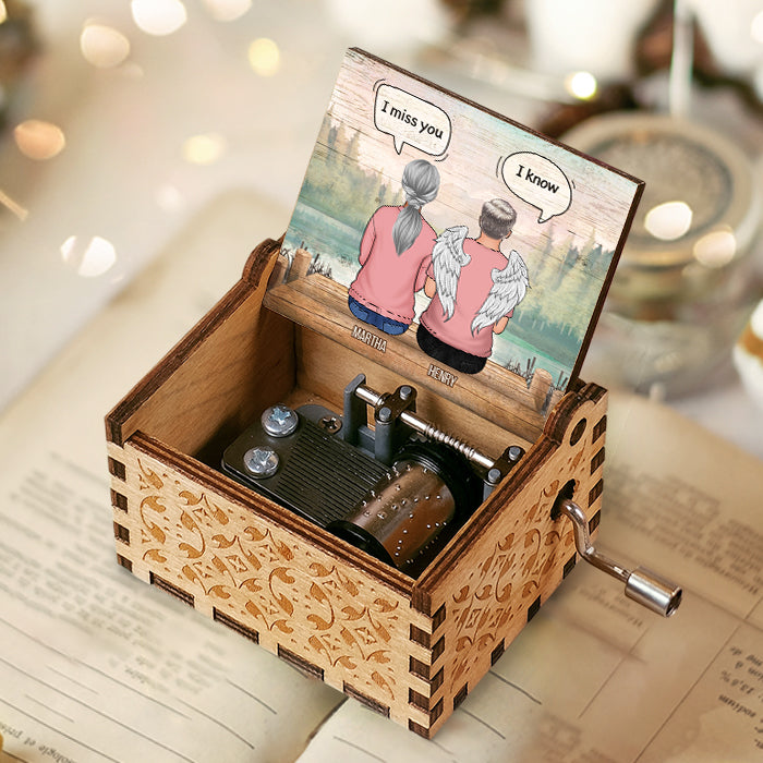 I Miss You - Personalized Music Box -  Memorial Gift, Sympathy Gift