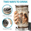 8 Billion Smiles And Yours Is My Favorite - Personalized Tumbler - Upload Image, Gift For Couple, Husband Wife, Anniversary, Engagement, Wedding, Marriage Gift