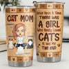 Once Upon A Time, There Was A Girl Who Really Loved Cats, It Was Me - Personalized Tumbler - Gift For Cat Lovers, Cat Owners, Cat Gift, Gift For Pet Lovers