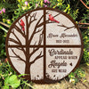 Cardinals Appear We Know Angels Are Near - Personalized Memorial Stone, Human Grave Marker - Memorial Gift, Sympathy Gift
