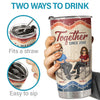 Together Since, Making Memories With You Is My Favorite Thing To Do - Personalized Tumbler - Gift For Couple, Husband Wife, Anniversary, Engagement, Wedding, Marriage Gift