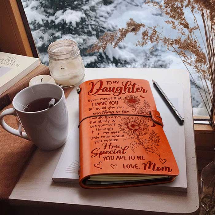 Never Forget That I Love You - Vintage Journal - Gift For Daughter