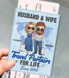Life Is A Journey - Personalized Passport Cover, Passport Holder - Gift For Couples, Husband Wife