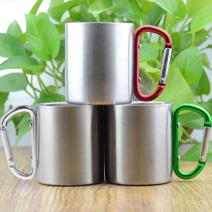 Adventuring Together - Personalized Carabiner Camping Mug - Gift For Camping Lovers
