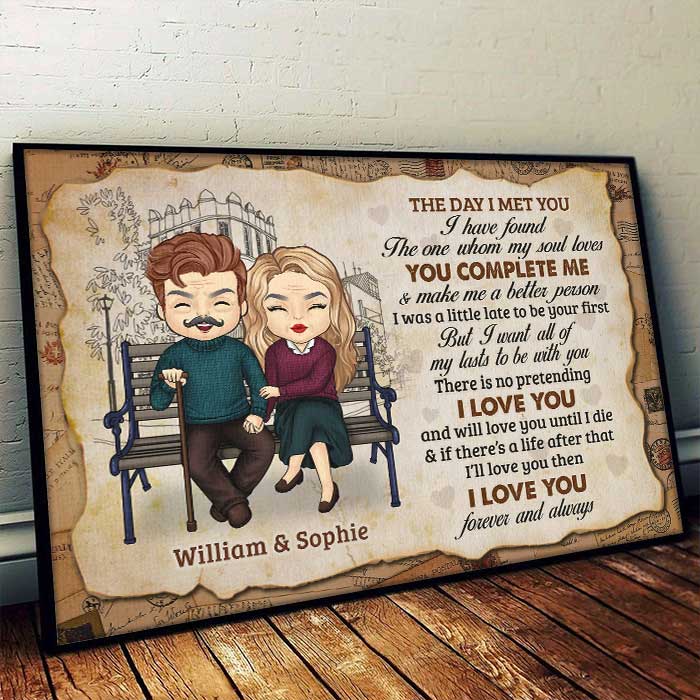 I Love You And Will Love You Until I Die - Gift For Couples, Personalized Horizontal Poster