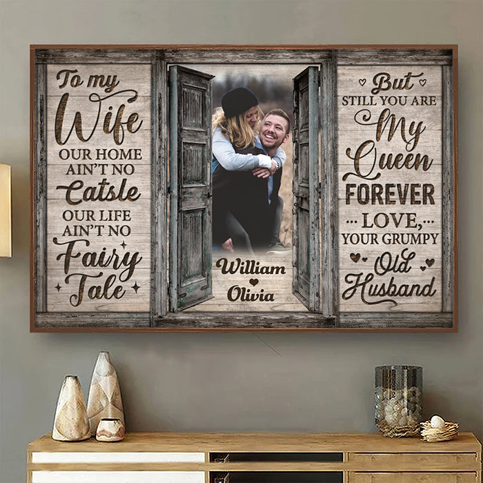 Still You Are My Queen Forever - Personalized Horizontal Poster - Upload Image, Gift For Couple