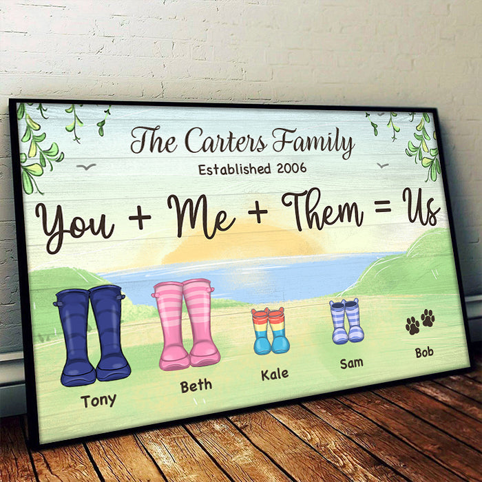 You Know We Belong Together - Personalized Horizontal Poster