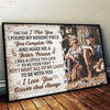 You Complete Me And Make Me A Better Person - Upload Image, Gift For Couples - Personalized Horizontal Poster