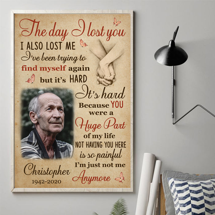 I've Been Trying To Find Myself Again - Upload Image, Personalized Vertical Poster