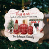 This Is Us - Our Life, Our Home, Our Story - Personalized Custom Benelux Shaped Wood Christmas Ornament